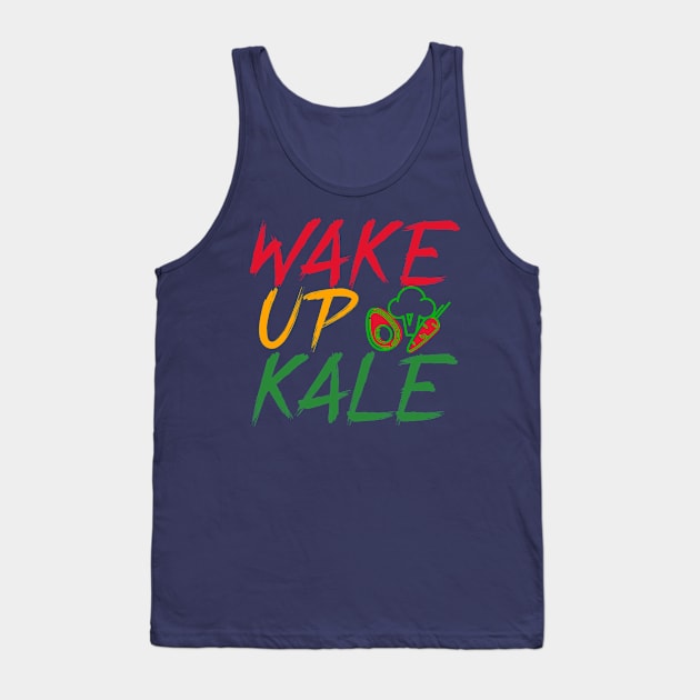 Wake Up Kale Tank Top by Feminist Foodie